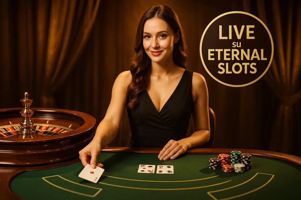 Live casino con croupier su Eternal Slots
